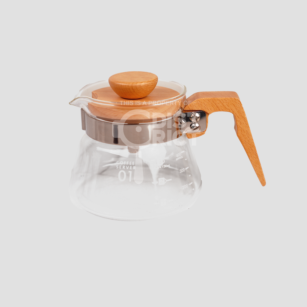 Wooden Handle Cup Server