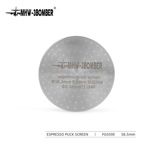 MHW - 3Bomber 58mm Espresso Puck Screen